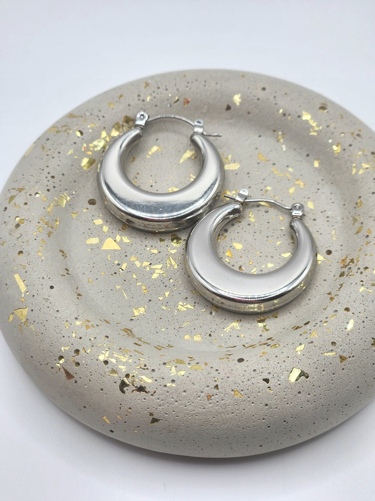 Celestial Crescent Hoops