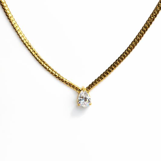 The Everyday Shine Teardrop Necklace