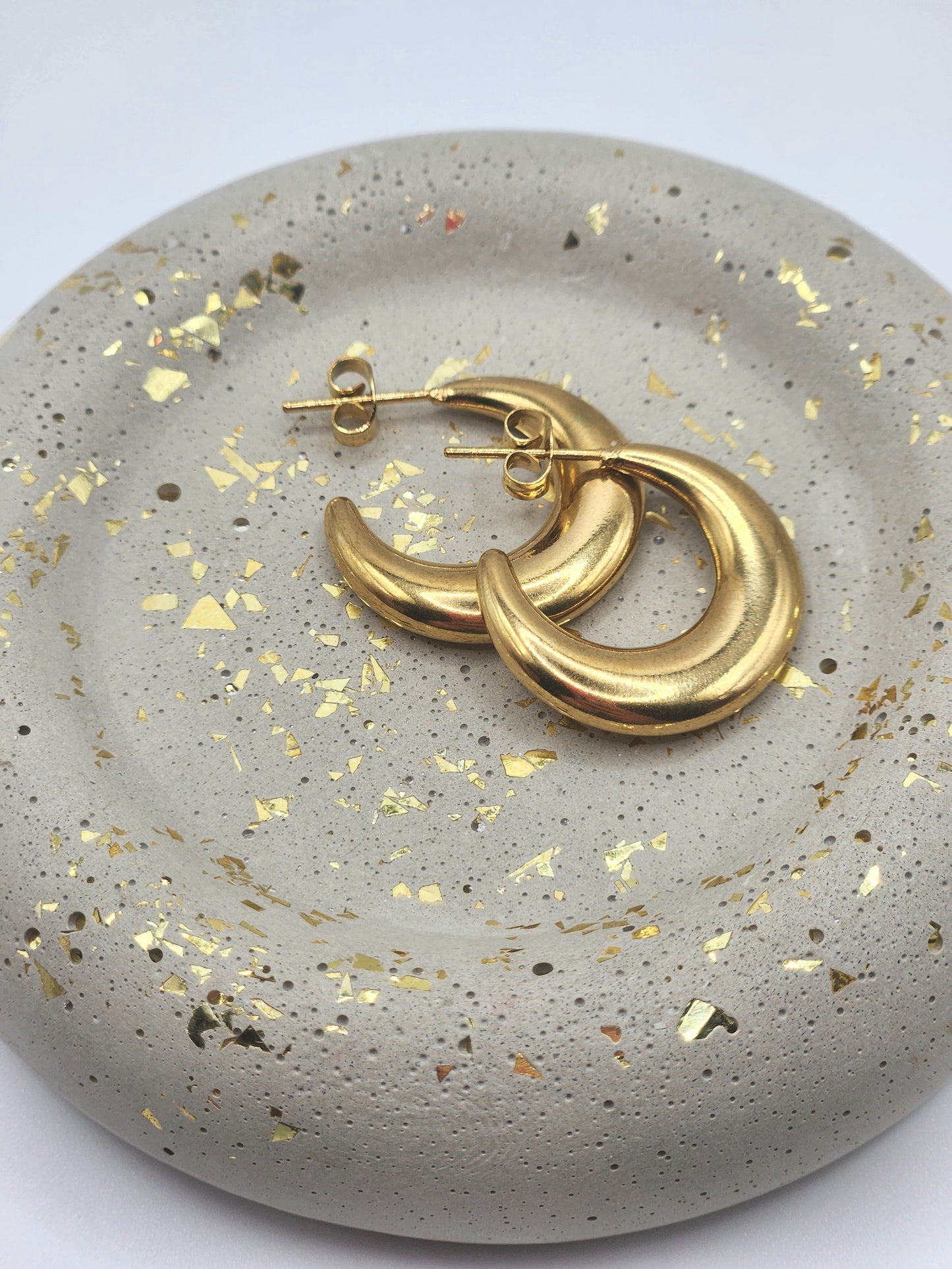 Celestial Crescent Hoops