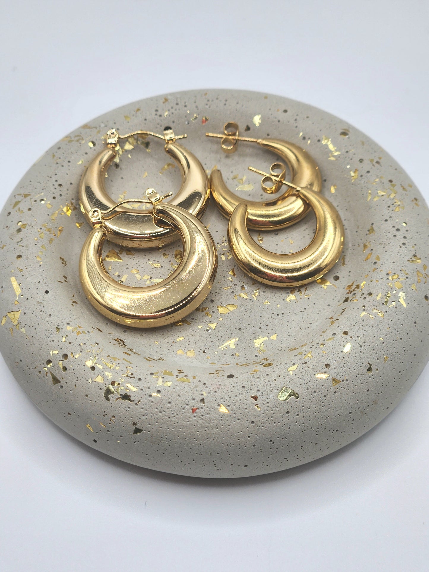 Celestial Crescent Hoops