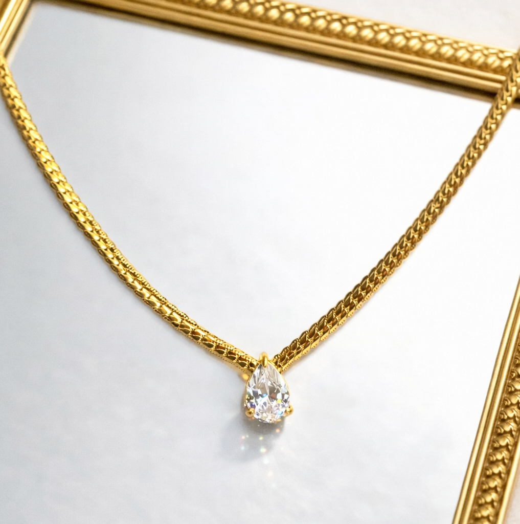 The Everyday Shine Teardrop Necklace