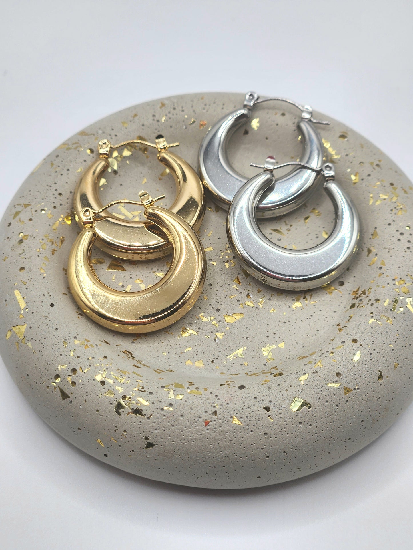 Celestial Crescent Hoops