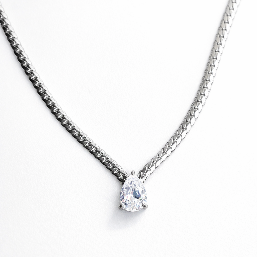 The Everyday Shine Teardrop Necklace