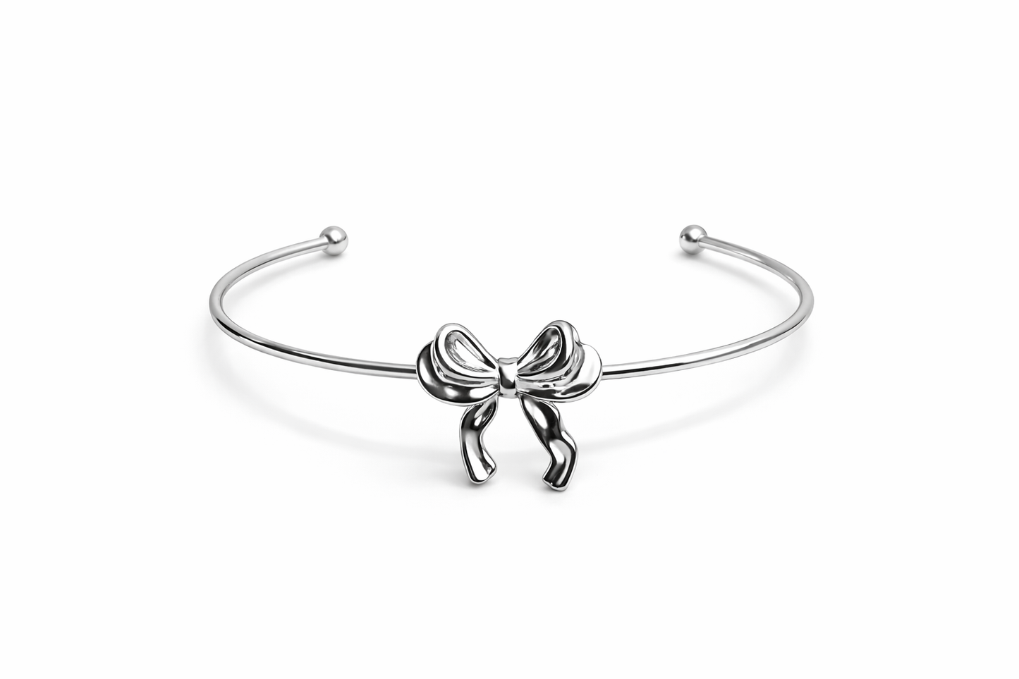 Gold Bow Bracelet | Waterproof Stainless Steel | Adjustable Everyday Bracelet